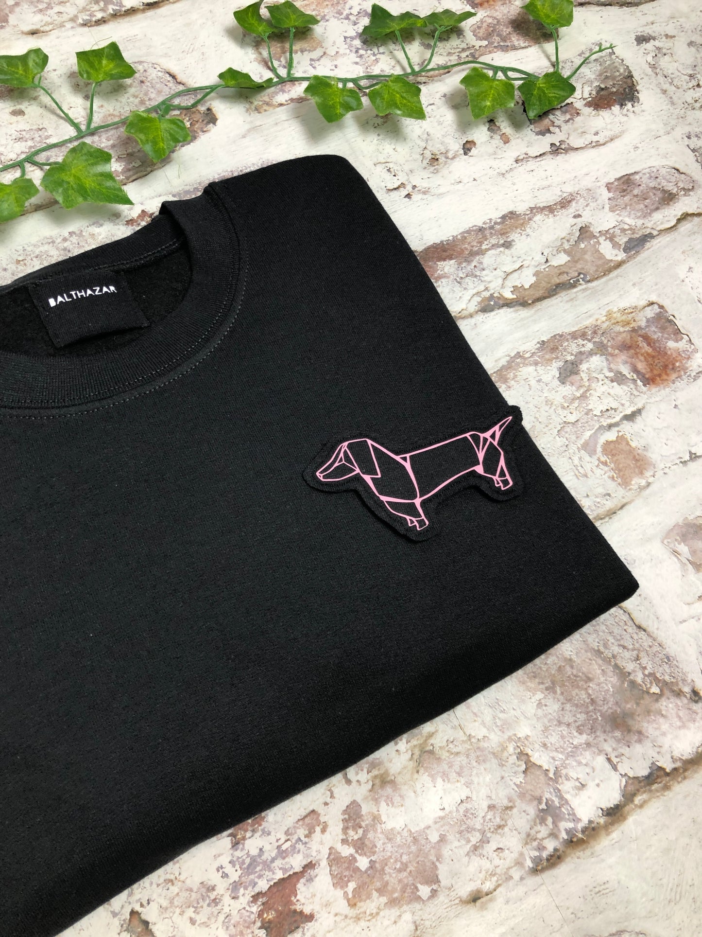 Origami Dachsund sweatshirt