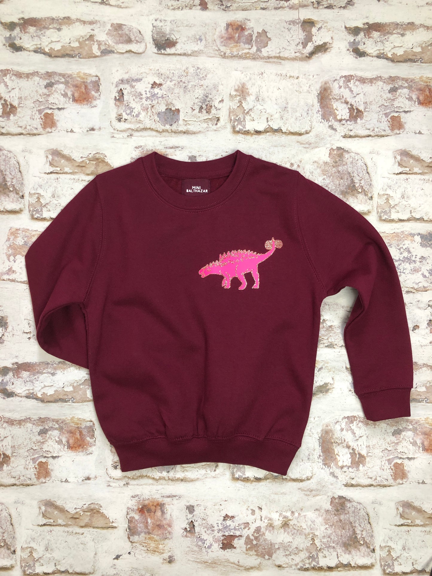 Children's glitter dinosaur sweatshirt - sample - 5-6 years