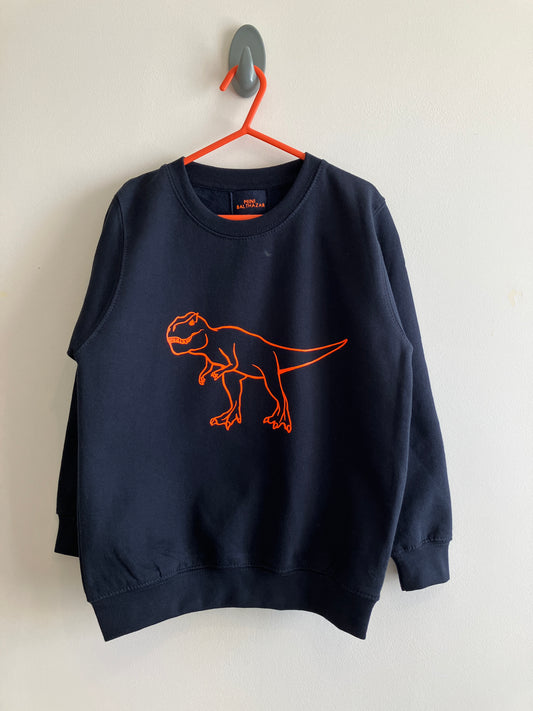 Children's T-rex sweatshirt- 7-8 years sample