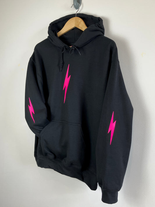 Neon Lightning bolt hoody