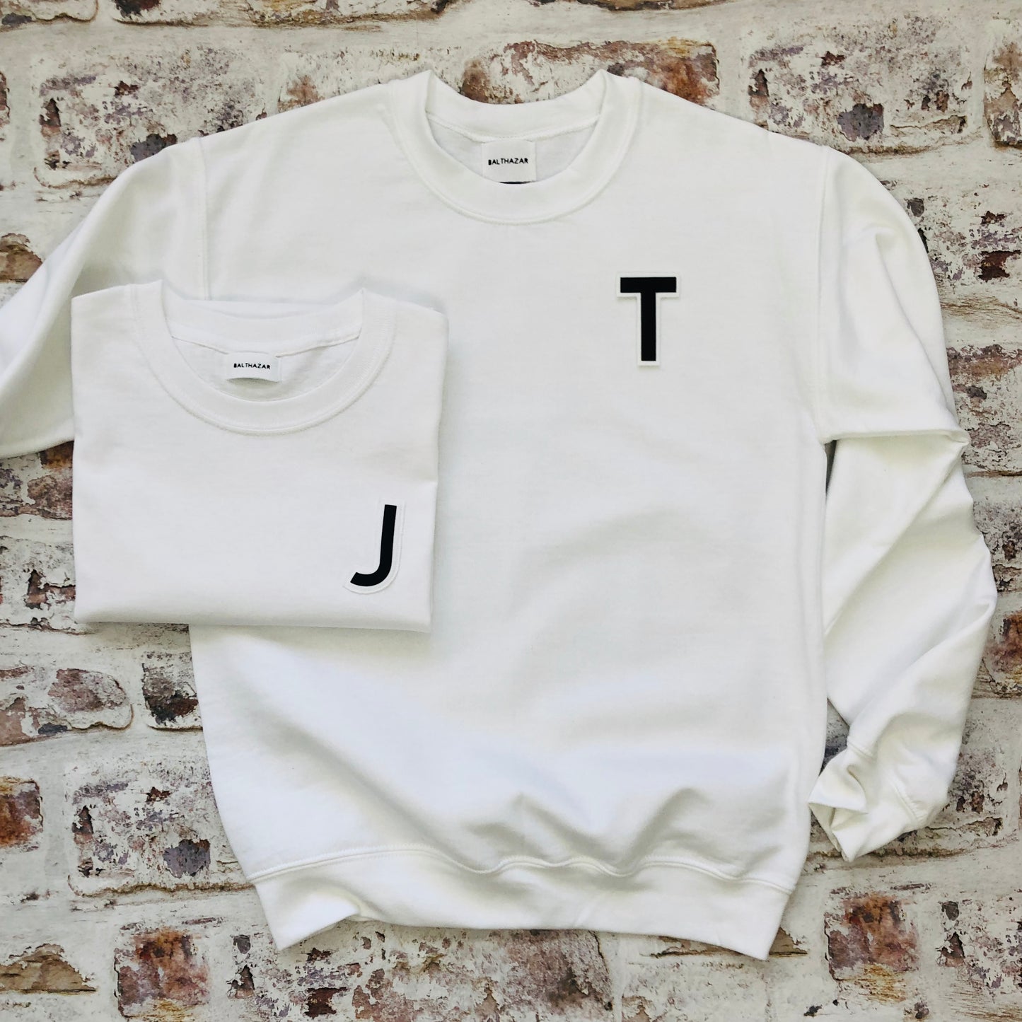 Customised Varsity style Initial sweatshirt