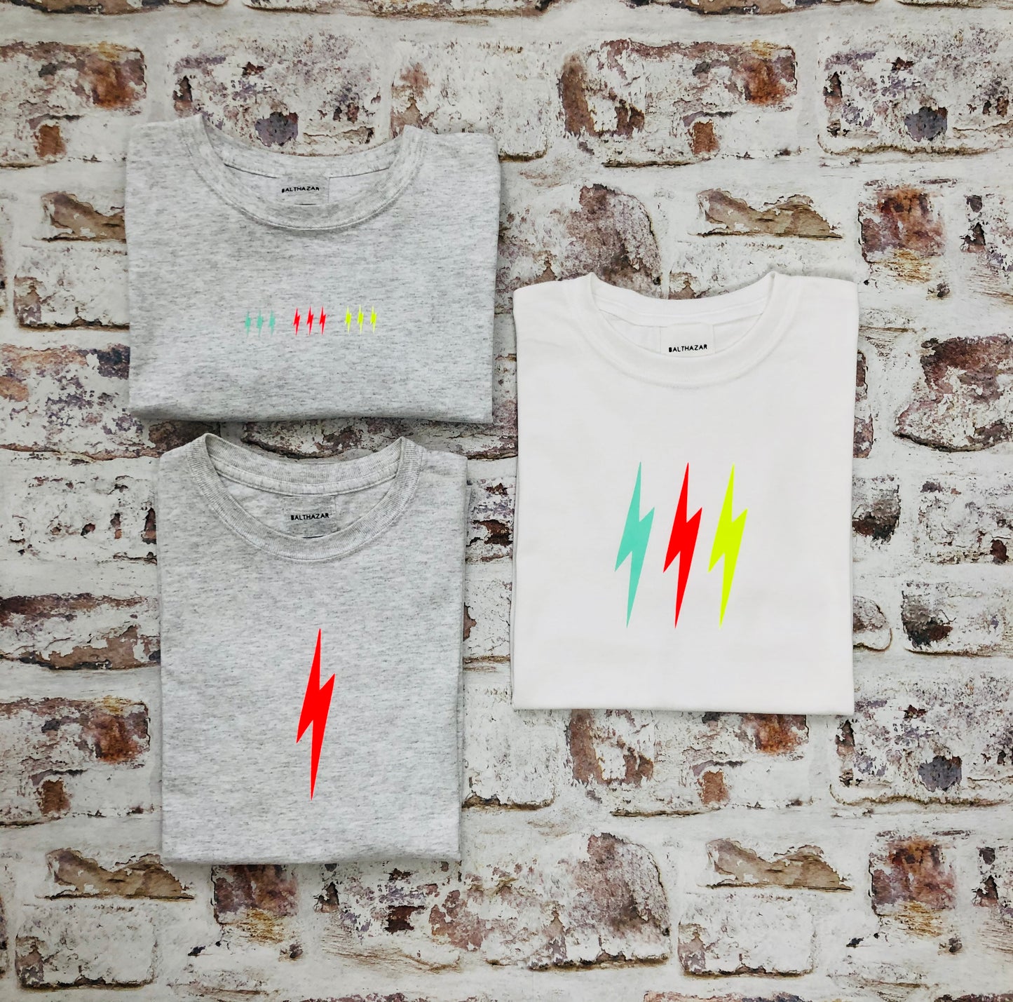 Neon Lightning bolt t-shirt - Trio