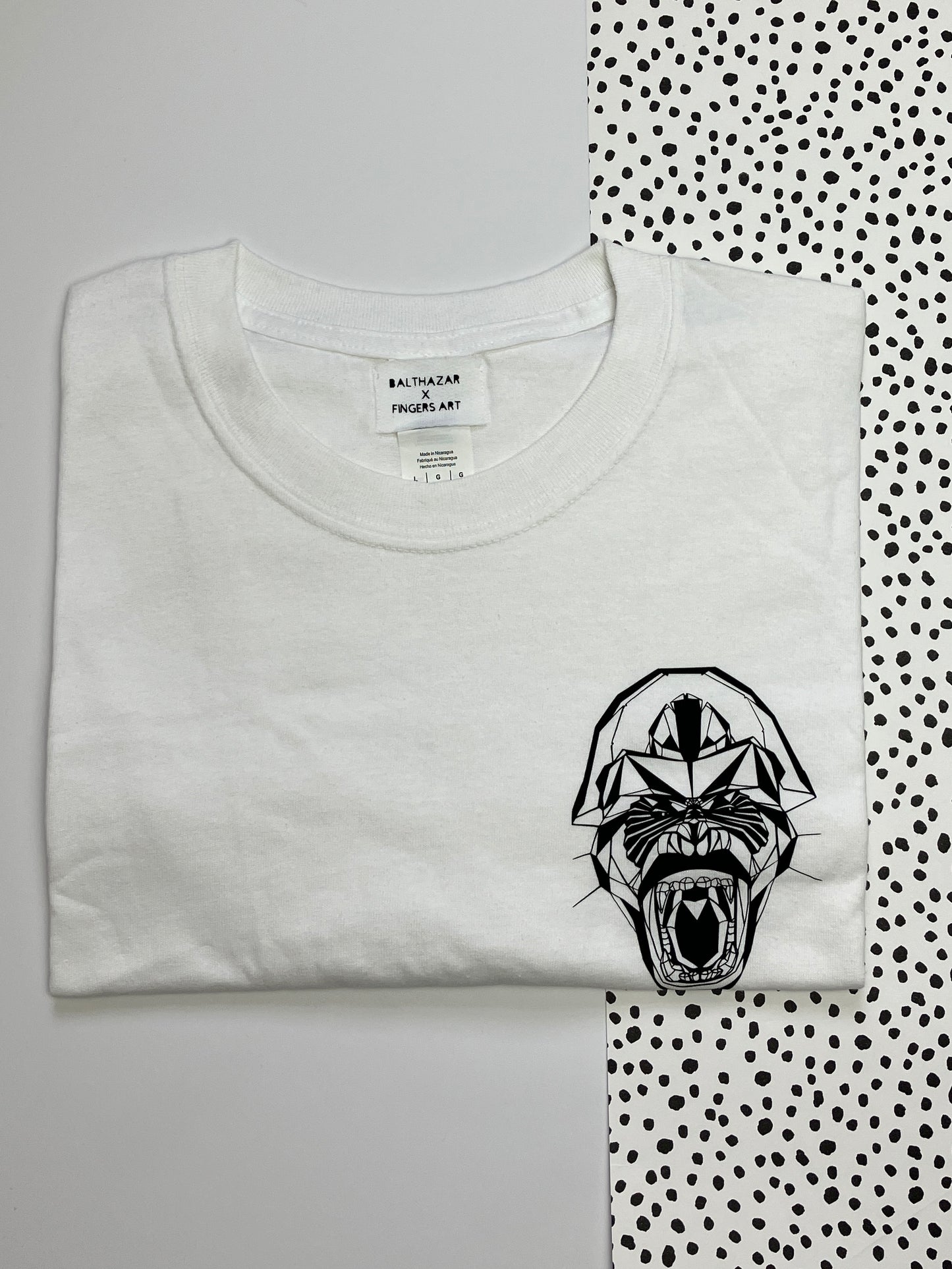 Mini Gorilla t-shirt- White - Large