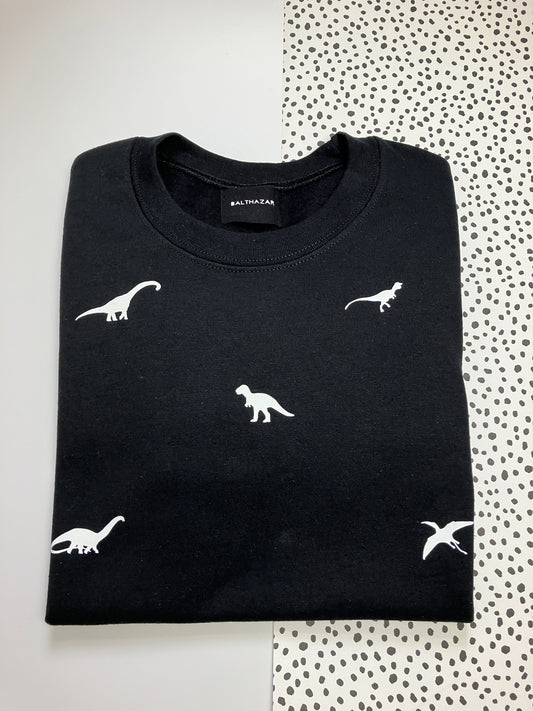 Miniature dinosaur sweatshirt - Black - small