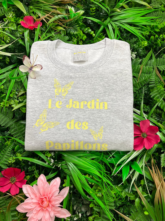 The Butterfly Garden sweatshirt - Grey Medium sample