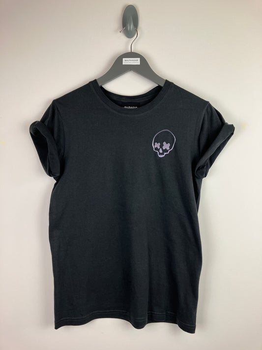 Miniature cross eyed skull t-shirt