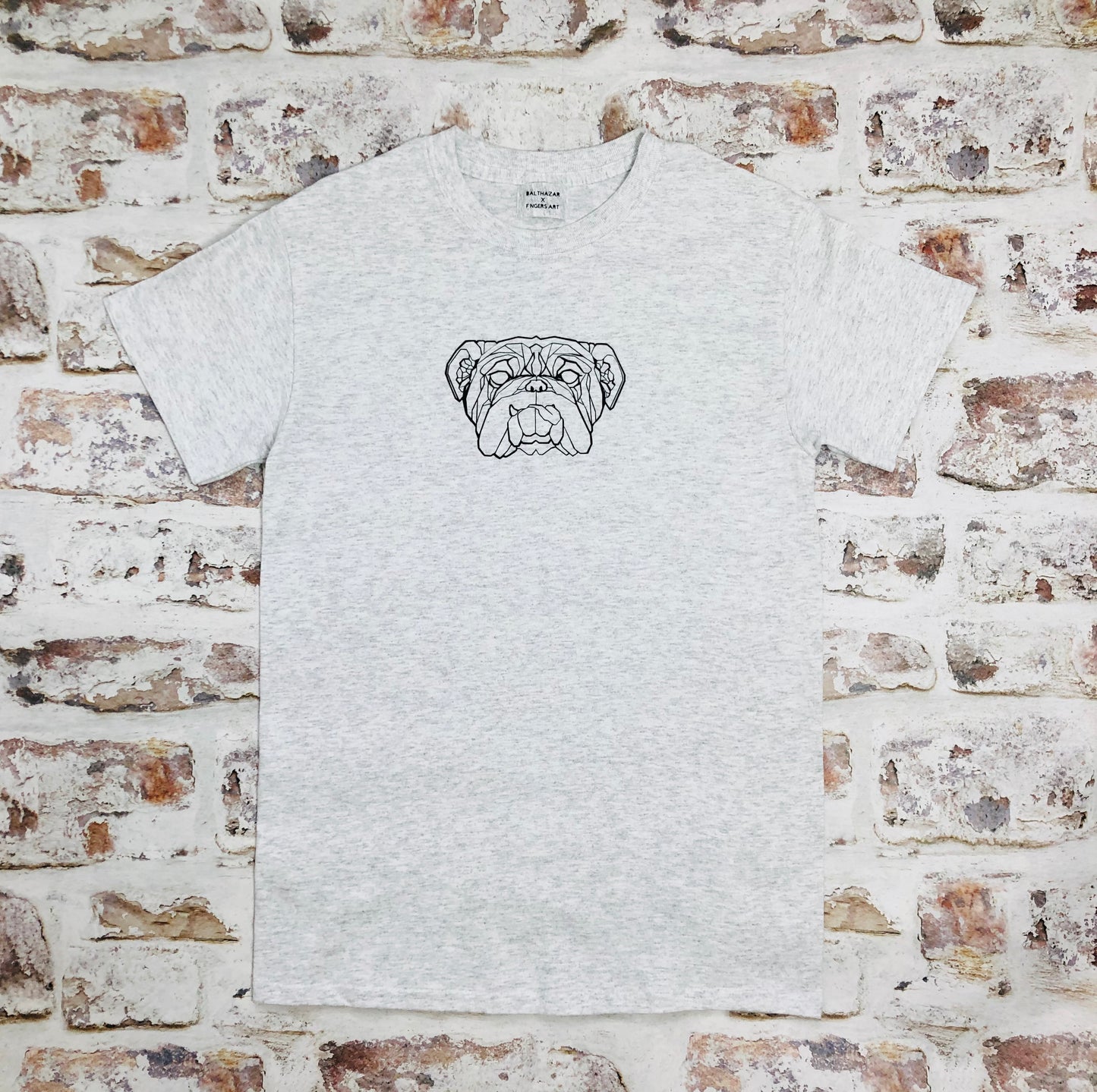 Geometric Bulldog T-shirt