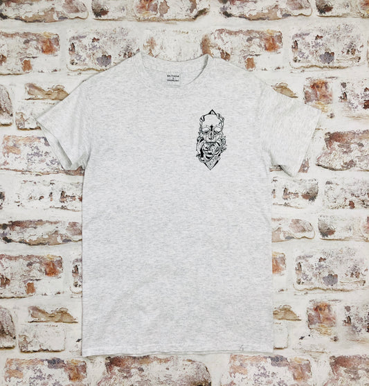 Mini tattoo style skull and rose T-shirt