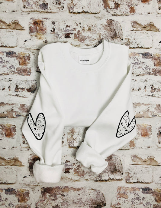 Love heart sleeved Sweatshirt