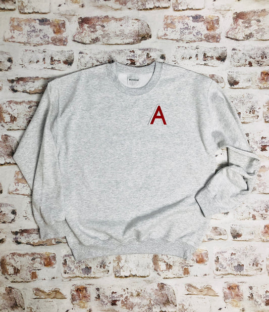 Customised Varsity style Initial sweatshirt