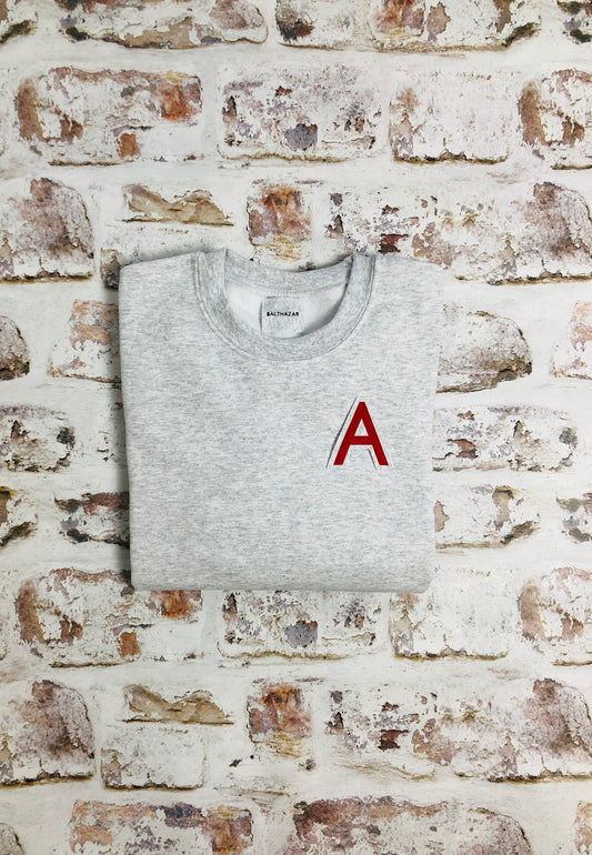 Customised Varsity style Initial sweatshirt
