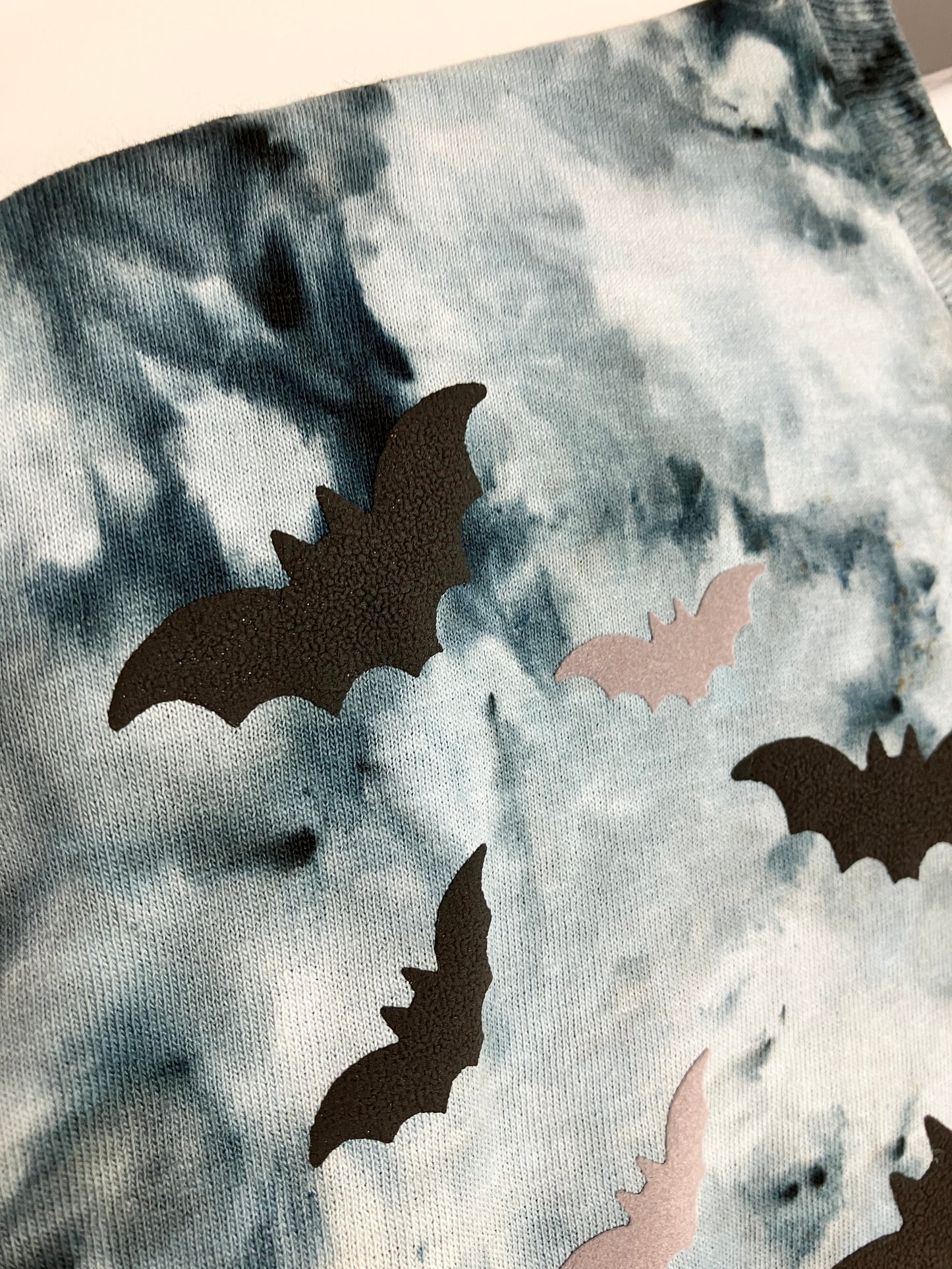 Halloween Bat spray Smoke Tie Dye t-shirt