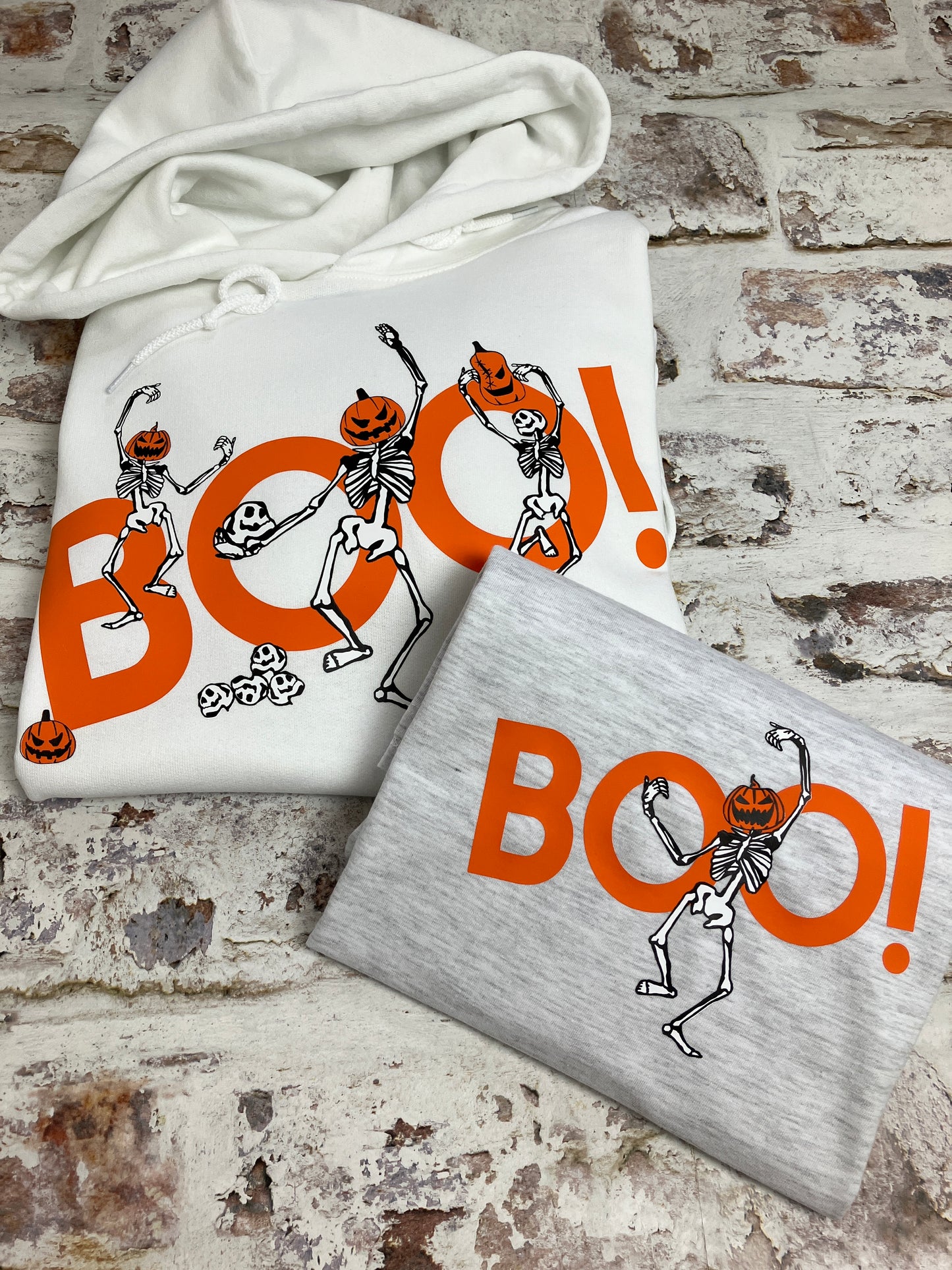 BOO! Dancing Pumpkin skeleton Hoody- Limited Edition