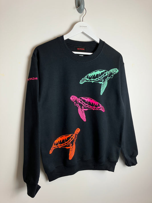 Neon Turtle trio sweatshirt