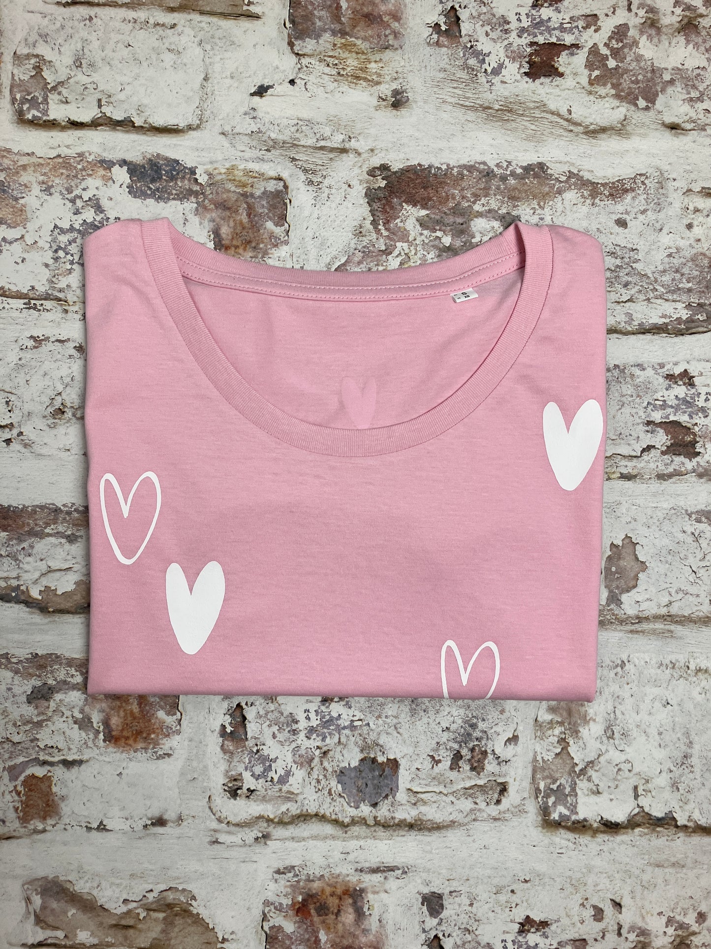 All the Hearts t-shirt- customisable block and outline print