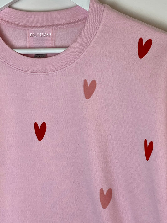 Miniature abstract heart sweatshirt - customisable