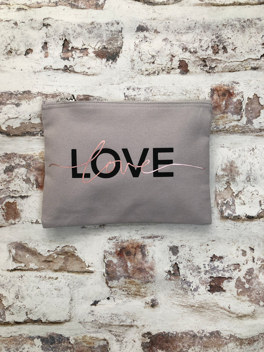 Metallic Love Pouch