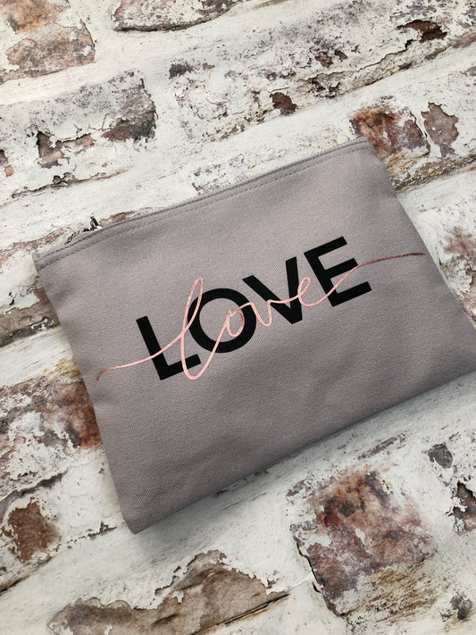 Metallic Love Pouch