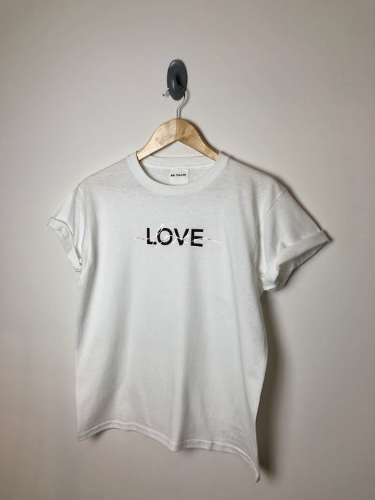 Love t-shirt - Metallic/ Matt mix