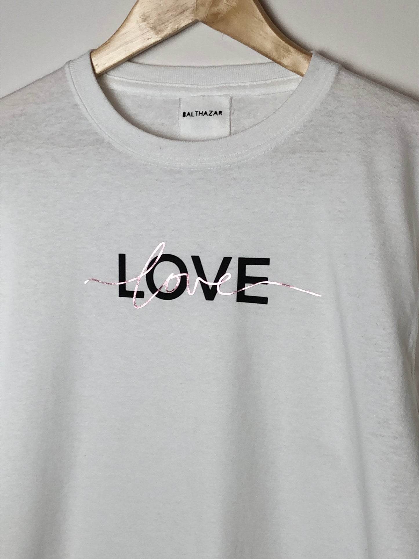 Love t-shirt - Metallic/ Matt mix