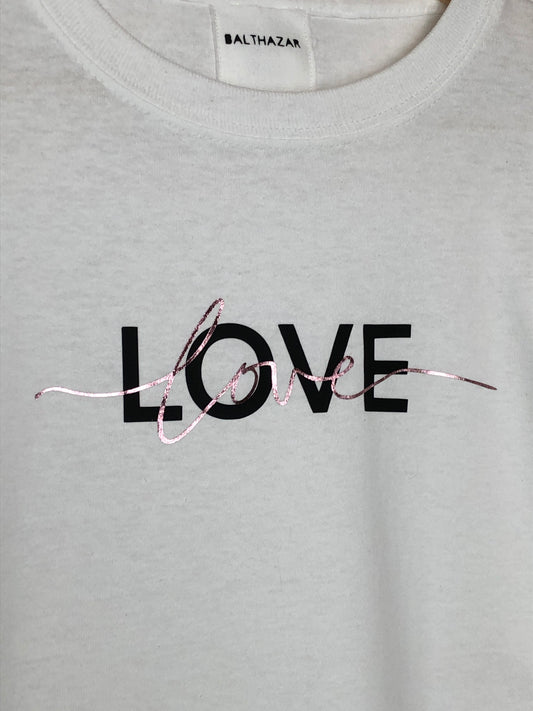 Love t-shirt - Metallic/ Matt mix