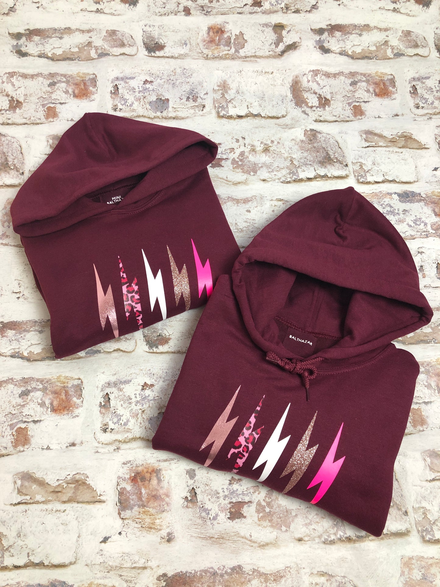 LOVE mix lightning bolt hoody