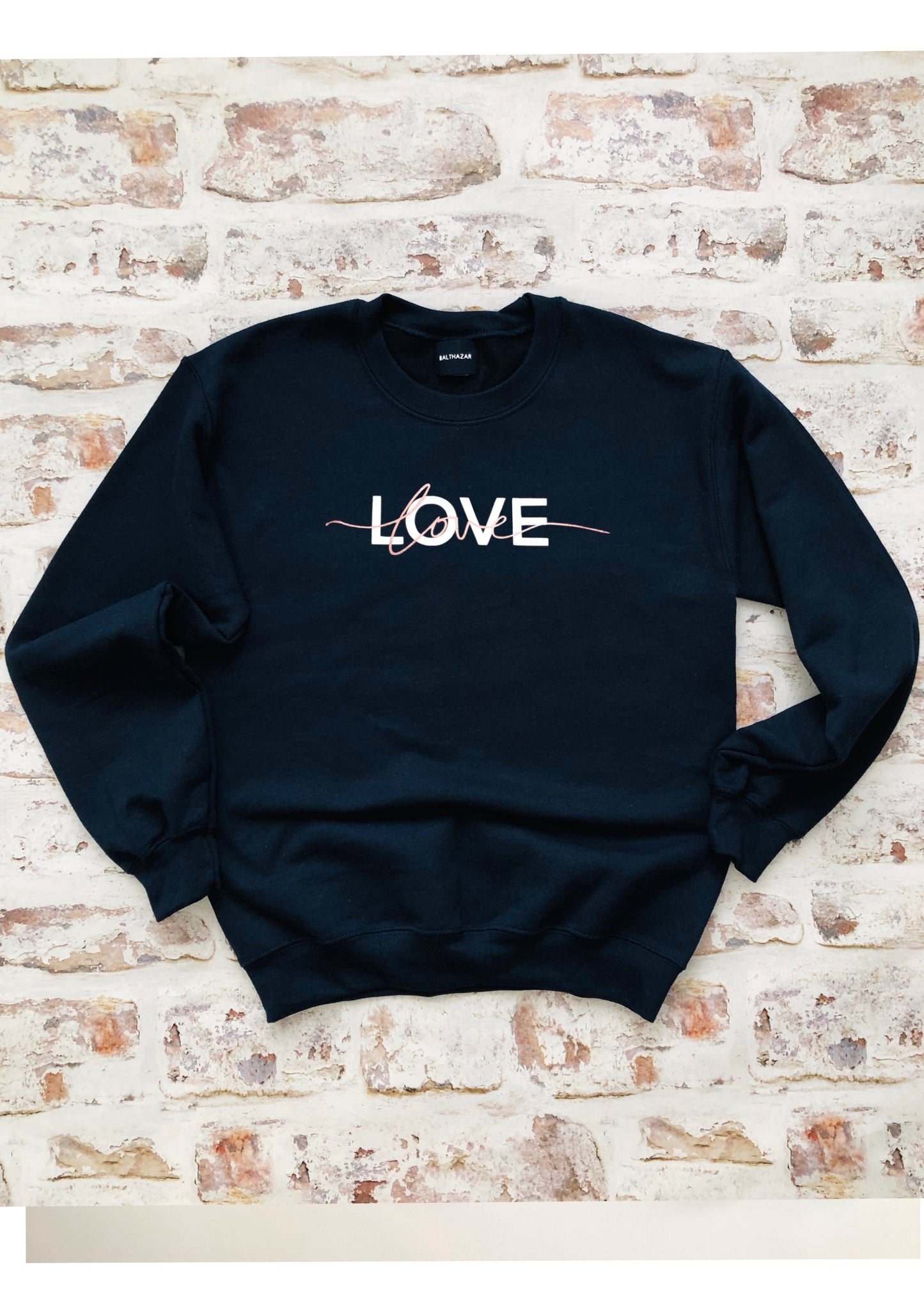 LOVE sweatshirt - Metallic matt mix