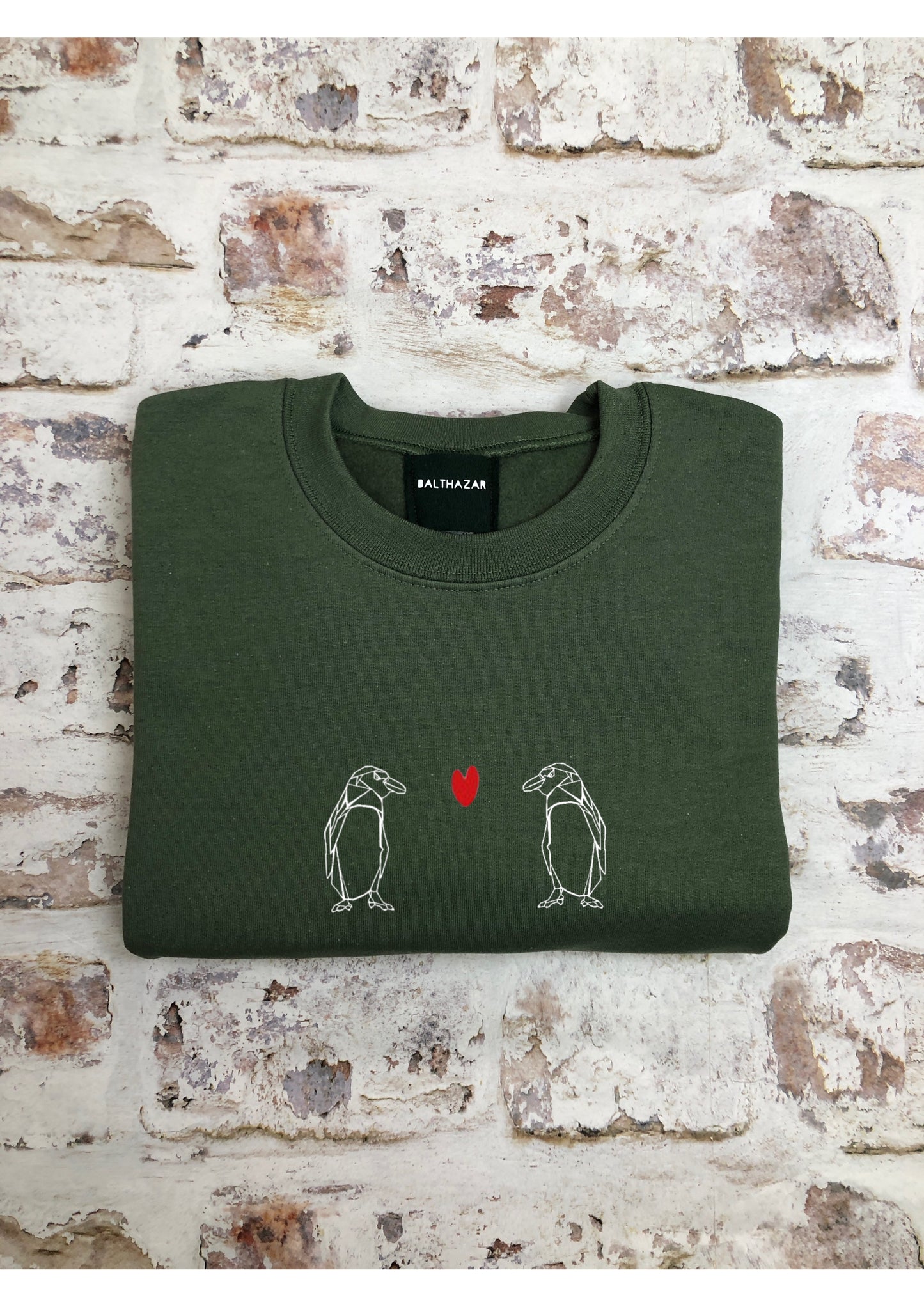 Origami Penguin love sweatshirt
