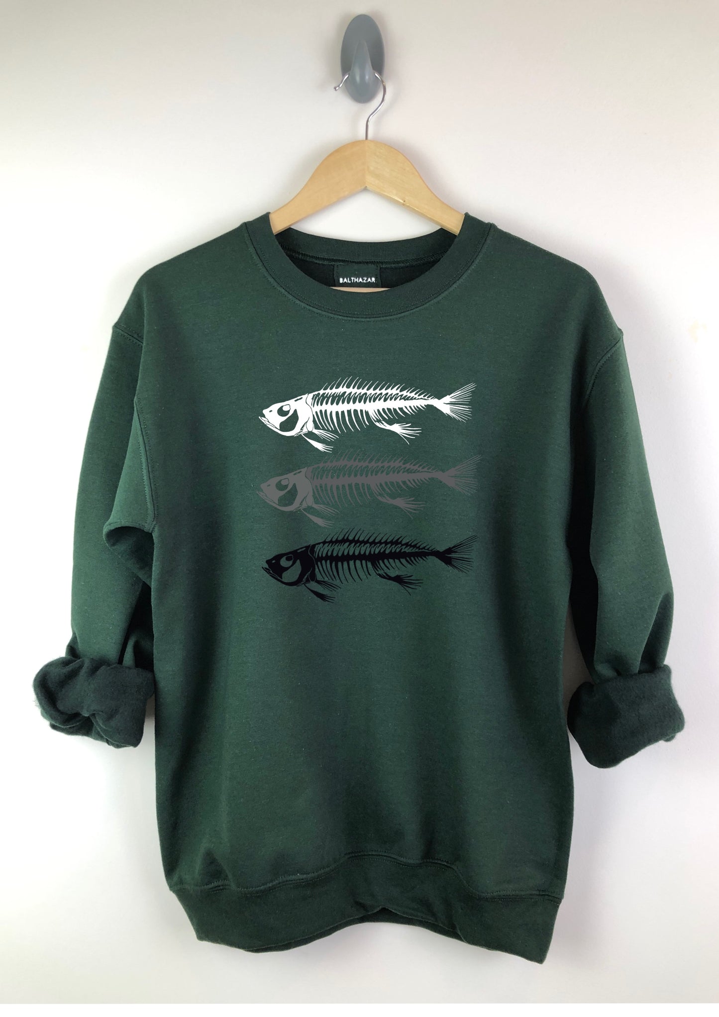 Fish Skeleton trio sweatshirt