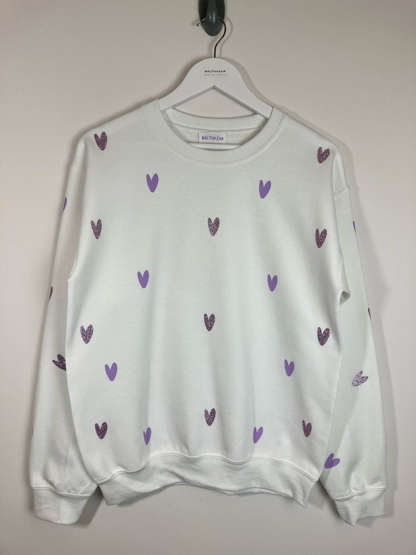 Miniature abstract heart sweatshirt - customisable