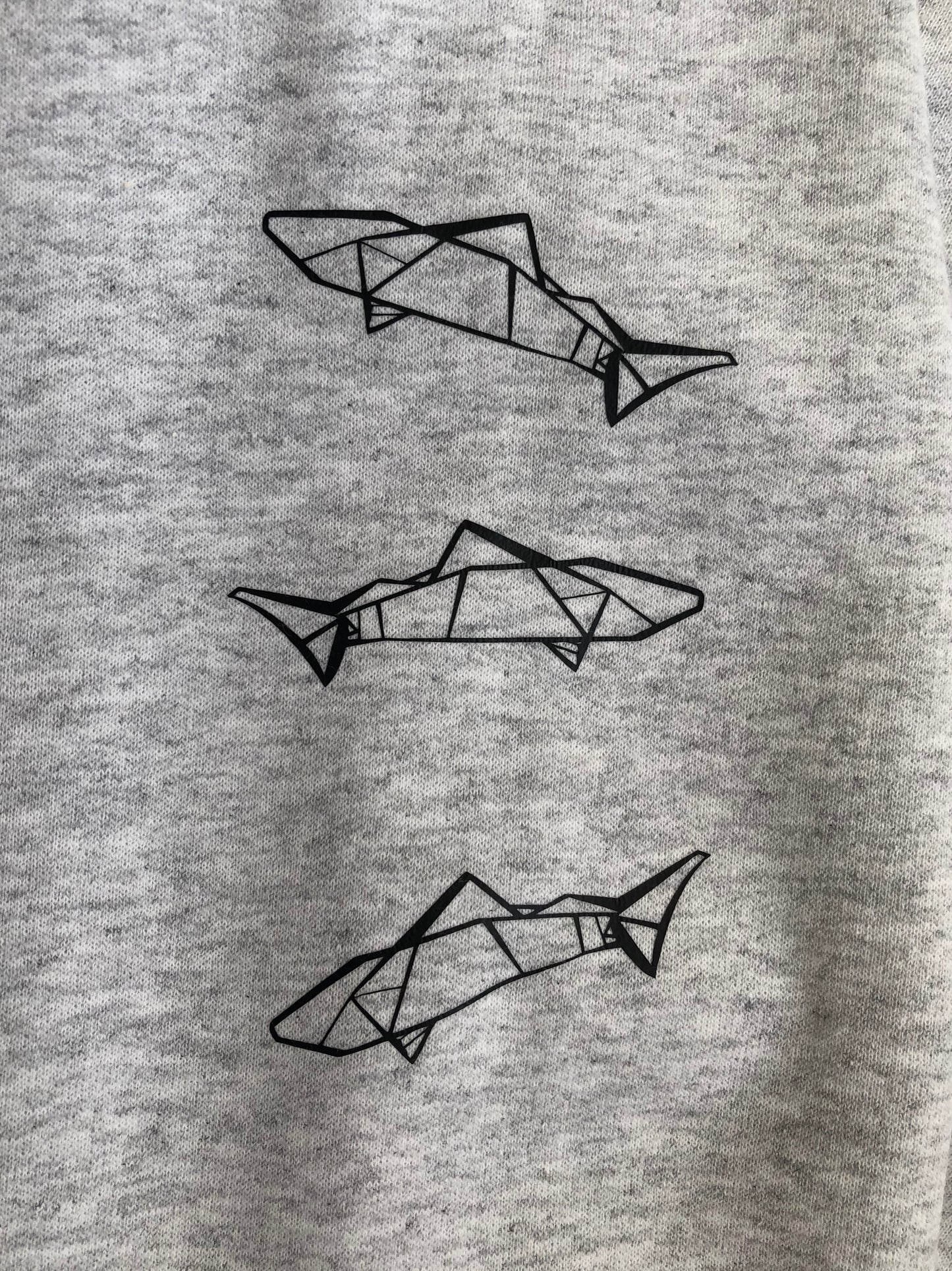 Origami Bear and Salmon Sweatshirt