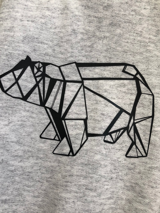 Origami Bear and Salmon Sweatshirt