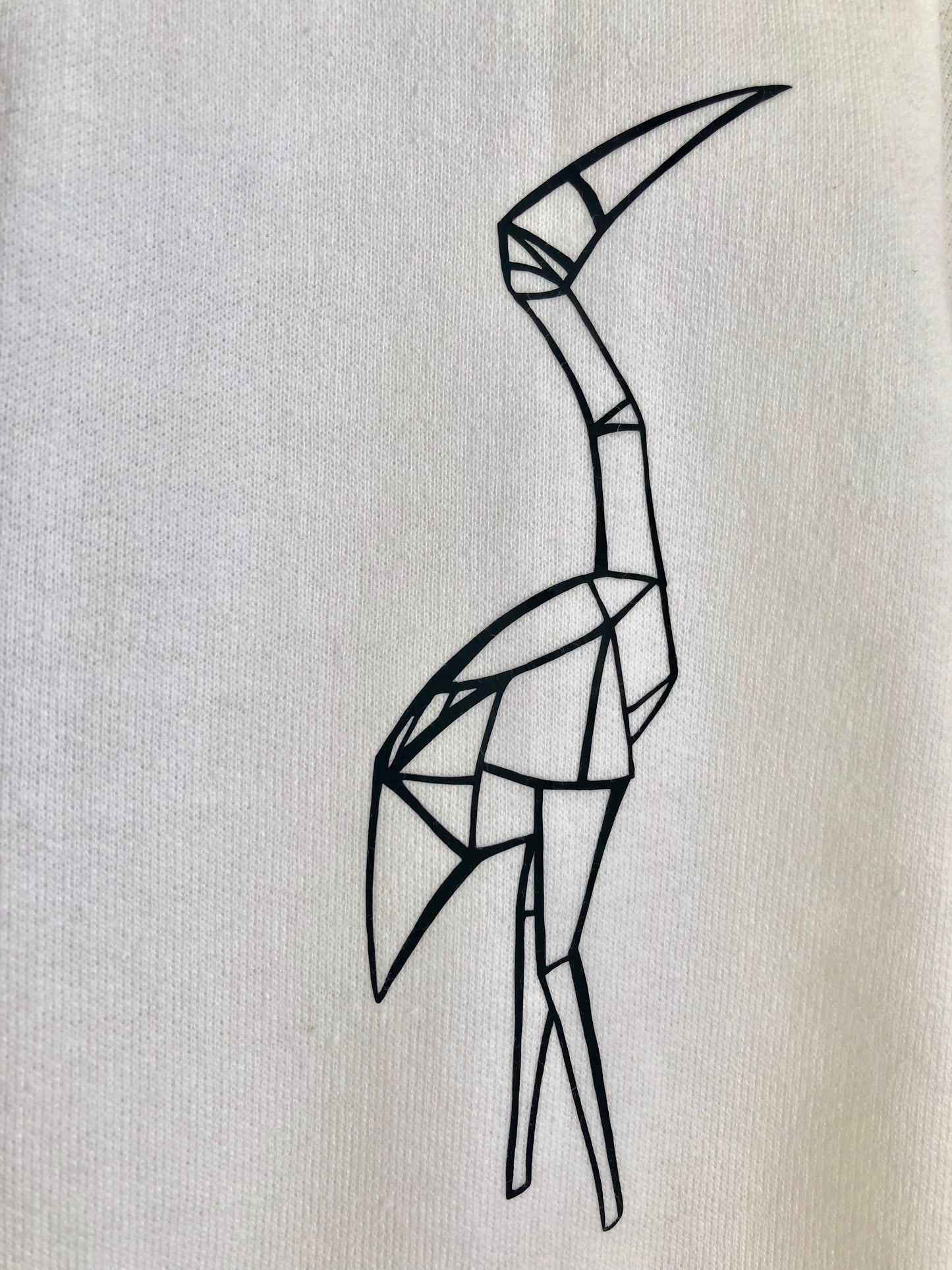Origami Crane sleeved sweatshirt